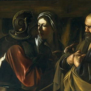 Denial of St Peter, 1610 (oil on canvas)