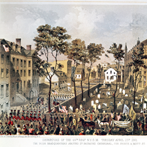Departure of the 69th Regiment, N. Y. S. M. April 23rd 1861
