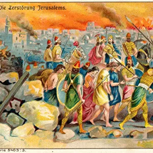 The destruction of Jerusalem (chromolitho)
