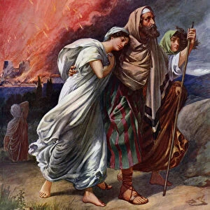The Destruction Of Sodom (colour litho)