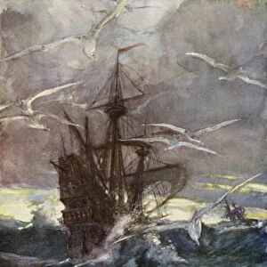 Dias in the "Roaring Forties"(colour litho)