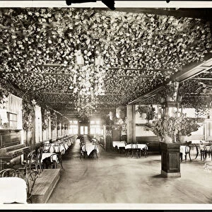 The dining room at the Hotel Dolphin, New York, 1915 (silver gelatin print)