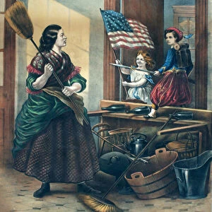 Domestic Blockade, satirical print on the Union blockade