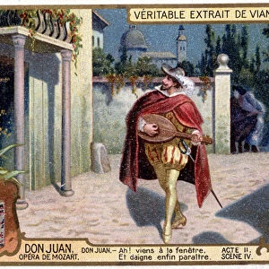 Don Juan in Troubadour: Act II sc. IV of the Mozart opera "Don Giovanni"