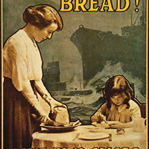"Don t Waste Bread", WWI poster, 1917 (colour litho)