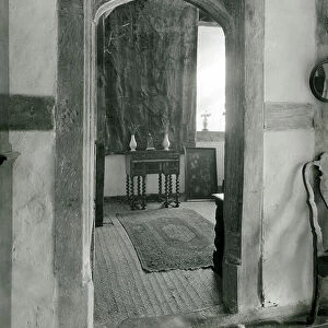 The door from the hall to the original buttery, Beckley Park, Oxfordshire, from The English Manor House (b/w photo)