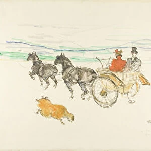 Double harness, 1897 (litho with w/c on paper)