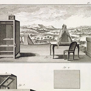 Drawing aids: a basic wooden camera obscura and a portable obscura