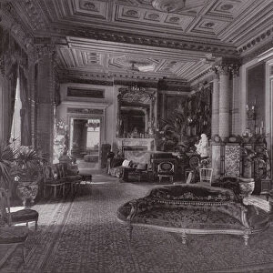 The Drawing Room, Marlborough House (b / w photo)