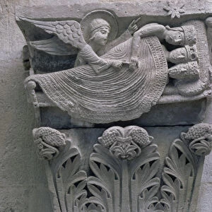The Dream of the Three Kings, original capital from the cathedral nave (stone)