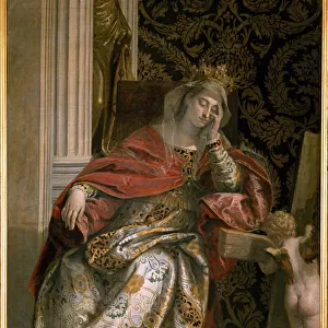 The Dream of Saint Helena (Sainte Helene, 249-330), c. 1580 (oil on canvas)