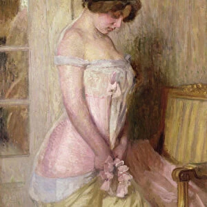 Dressing for the Ball (oil on canvas)