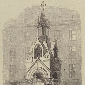 Drinking Fountain at the Camden-Town (engraving)