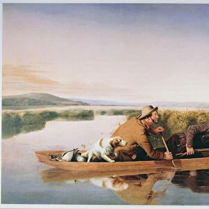 Duck Hunters on the Hoboken Marshes, New Jersey, 1849 (oil on canvas)