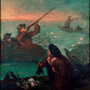 Duck Hunting in the Lagoon Painting by Pietro Longhi (1702-1785) 1765-1770 Sun