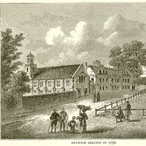 Dulwich College in 1750 (engraving)