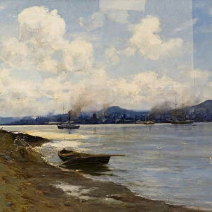 Dundee from Tayport, 1885 (oil on canvas)