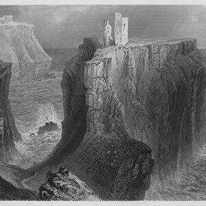 Dunseverick Castle, County Antrim (engraving)