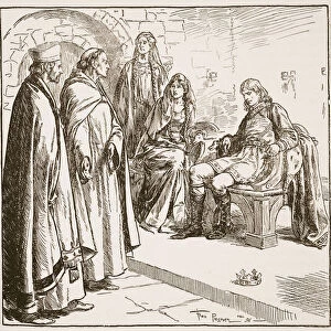 Dunstan, Edwy and Elgiva, illustration from The Church of England