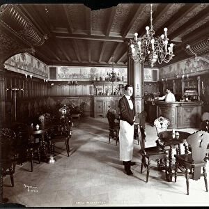 The Dutch Room at the Hotel Manhattan, 1902 (silver gelatin print)