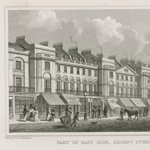 Part of the east side of Regnet Street, London (engraving)