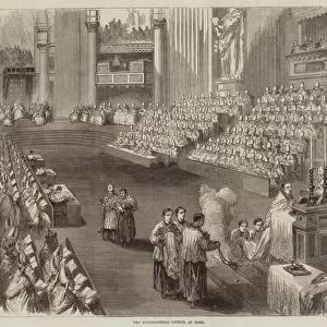 The Ecclesiastical Council at Rome (engraving)