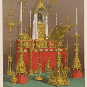 Ecclesiastical Work in Brass by Messrs Hart and Son, London (chromolitho)