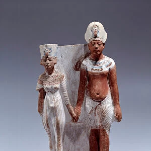 Egyptian antiquite: Amenophis IV (Akhenaton) and Nefertiti