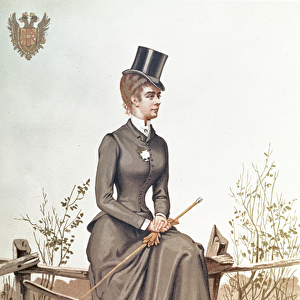 Elizabeth of Bavaria (1837-96), lithographed by Vincent Brooks, Day & Son, pub