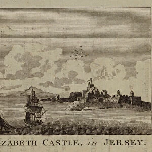Elizabeth Castle, in Jersey (engraving)