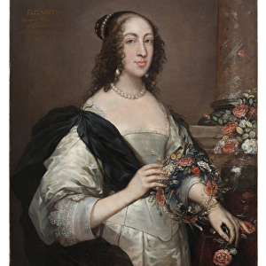 Elizabeth Wray, Baroness Norris, c. 1638, overpainted c. 1645 (oil on canvas)
