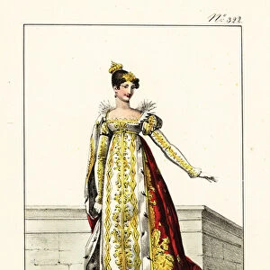 Empress Josephine of France in ceremonial robes, 1804. 1825 (lithograph)