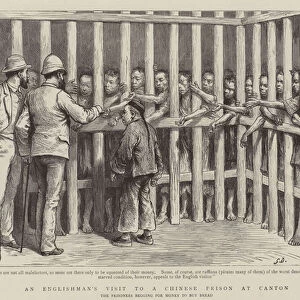 An Englishmans visit to a Chinese prison at Canton (engraving)