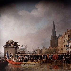 Entrance of Napoleon Bonaparte (1769-1821) and Josephine de Beauharnais (1763-1814