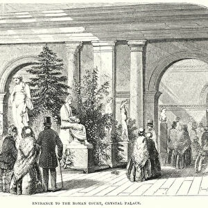 Entrance to the Roman Court, Crystal Palace (engraving)