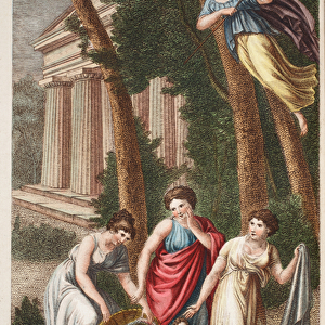 Erichthonius with Dragons Feet or Erittonio data in Guardia alle Figlie de Cecrope