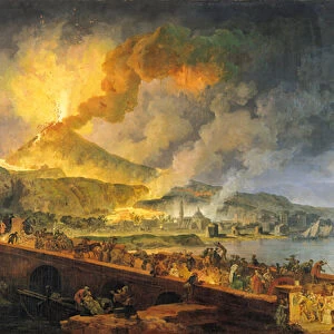 Eruption of Vesuvius in 1771, 1779 (oil on canvas) (see also 49565)