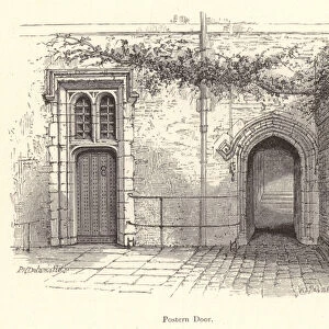 Eton College: Postern Door (engraving)