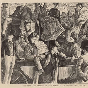 The Eton and Harrow cricket match at Lord s, the lookers-on (engraving)