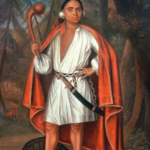 Etow Oh Koam, King of the River Nations, 1710 (oil on canvas)