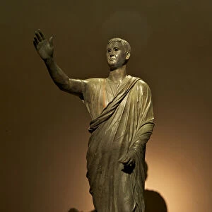Etruscan statue of Aule Metele, The Orator (bronze)