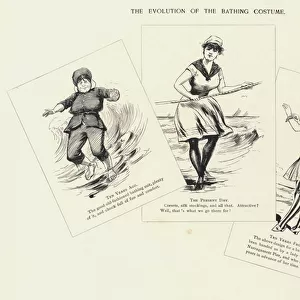 The Evolution of the Bathing Costume (litho)