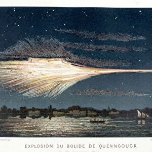 Explosion du bolide de Quenngouck (meteorite) le 27 decembre 1857 - in "