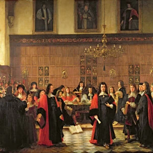 The Expulsion of the Fellows in 1687, 1884 (oil on canvas)