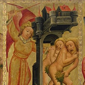 The Expulsion from the Garden of Paradise, detail from The Grabow Altarpiece, 1379-83