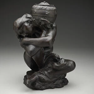 Fallen Caryatid Carrying an Urn, 1883, cast 1966 (bronze)