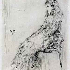 Fanny Leyland, c. 1874 (drypoint)