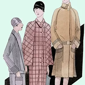 Fashion: Raincoats in spring 1928