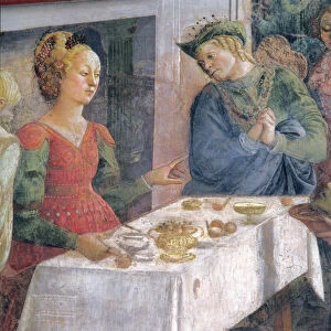 The Feast of Herod; detail depicting Herodius, from the fresco cycle The Lives of SS