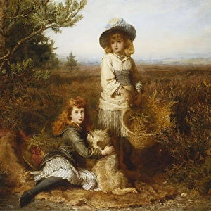 Among the Ferns, 1877 (oil on canvas)